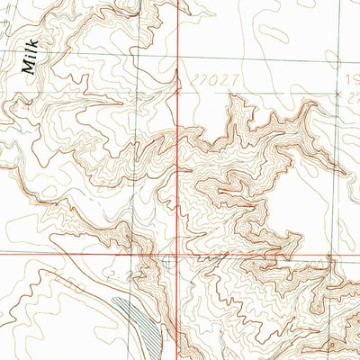 United States Geological Survey Down Reservoir SW, MT (1984, 24000-Scale) digital map