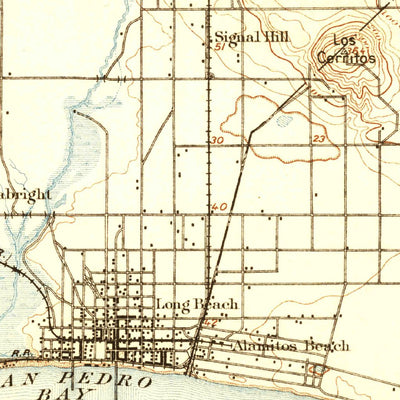 United States Geological Survey Downey, CA (1896, 62500-Scale) digital map