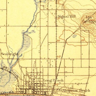 United States Geological Survey Downey, CA (1899, 62500-Scale) digital map