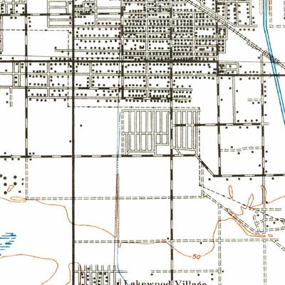 United States Geological Survey Downey, CA (1943, 62500-Scale) digital map