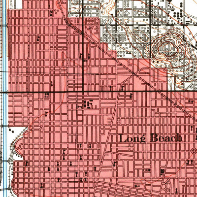 United States Geological Survey Downey, CA (1943, 62500-Scale) digital map