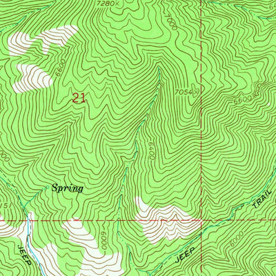 United States Geological Survey Downey East, ID (1968, 24000-Scale) digital map