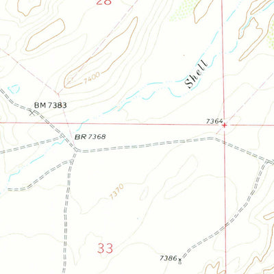 United States Geological Survey Downey Lakes, WY (1963, 24000-Scale) digital map