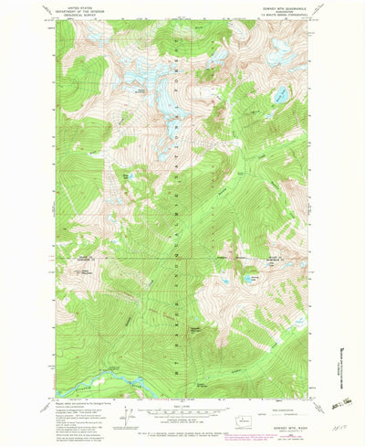 United States Geological Survey Downey Mountain, WA (1963, 24000-Scale) digital map