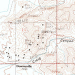 United States Geological Survey Downeyville, NV (1988, 24000-Scale) digital map