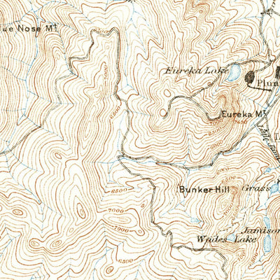 United States Geological Survey Downieville, CA (1891, 125000-Scale) digital map