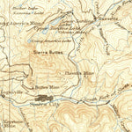 United States Geological Survey Downieville, CA (1895, 125000-Scale) digital map