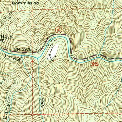 United States Geological Survey Downieville, CA (1951, 24000-Scale) digital map