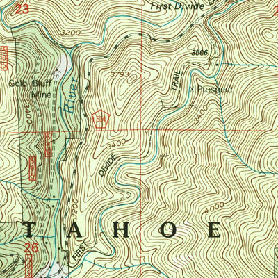 United States Geological Survey Downieville, CA (2000, 24000-Scale) digital map