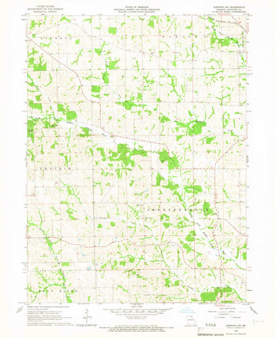 United States Geological Survey Downing NW, MO (1965, 24000-Scale) digital map