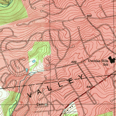 United States Geological Survey Downingtown, PA (1999, 24000-Scale) digital map