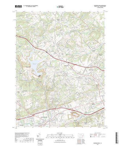 United States Geological Survey Downingtown, PA (2023, 24000-Scale) digital map