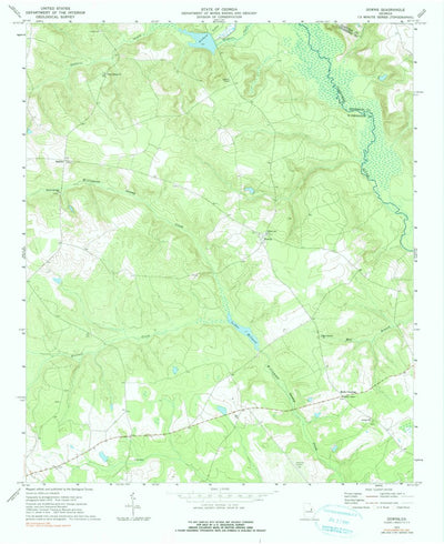 United States Geological Survey Downs, GA (1972, 24000-Scale) digital map