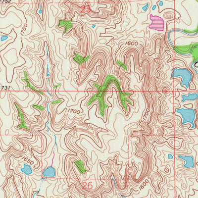 United States Geological Survey Downs North, KS (1960, 24000-Scale) digital map
