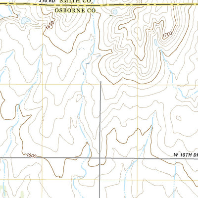 United States Geological Survey Downs North, KS (2022, 24000-Scale) digital map