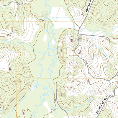 United States Geological Survey Downsville North, LA (2020, 24000-Scale) digital map
