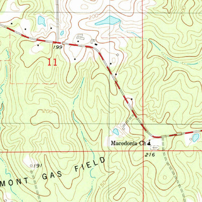 United States Geological Survey Downsville South, LA (1982, 24000-Scale) digital map