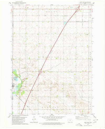 United States Geological Survey Dows East, IA (1979, 24000-Scale) digital map