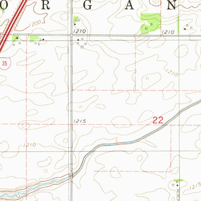United States Geological Survey Dows East, IA (1979, 24000-Scale) digital map