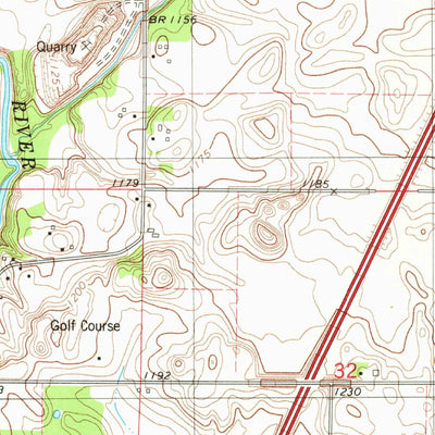 United States Geological Survey Dows East, IA (1979, 24000-Scale) digital map