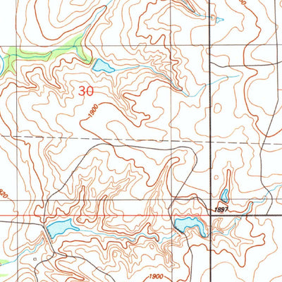 United States Geological Survey Doxey, OK (1989, 24000-Scale) digital map