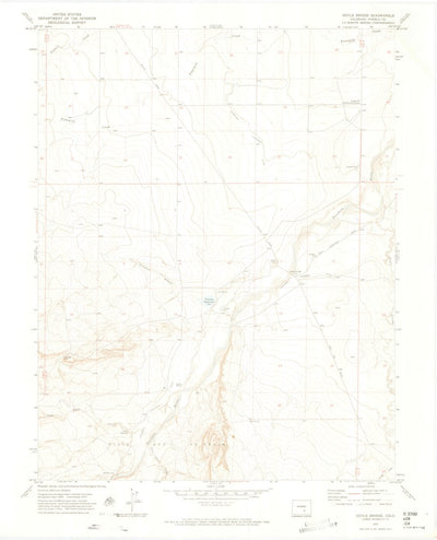 United States Geological Survey Doyle Bridge, CO (1970, 24000-Scale) digital map