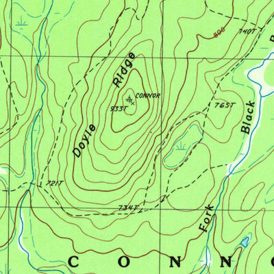 United States Geological Survey Doyle Ridge, ME (1986, 24000-Scale) digital map