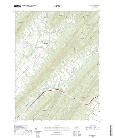 United States Geological Survey Doylesburg, PA (2023, 24000-Scale) digital map
