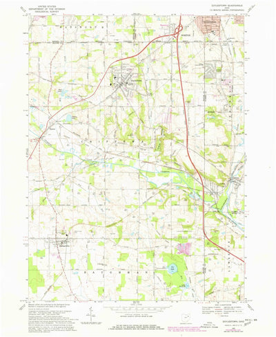 United States Geological Survey Doylestown, OH (1969, 24000-Scale) digital map