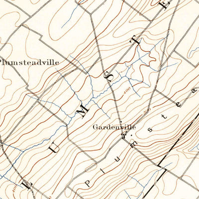 United States Geological Survey Doylestown, PA-NJ (1891, 62500-Scale) digital map