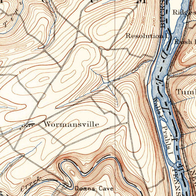 United States Geological Survey Doylestown, PA-NJ (1891, 62500-Scale) digital map