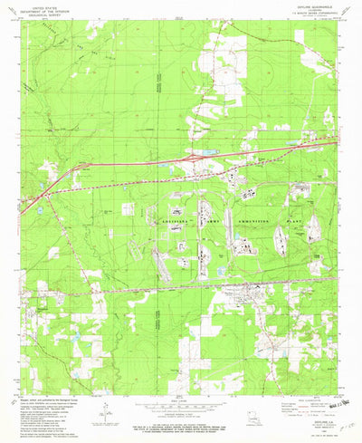 United States Geological Survey Doyline, LA (1981, 24000-Scale) digital map