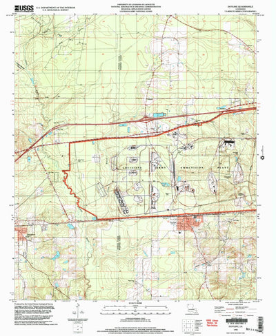 United States Geological Survey Doyline, LA (1998, 24000-Scale) digital map