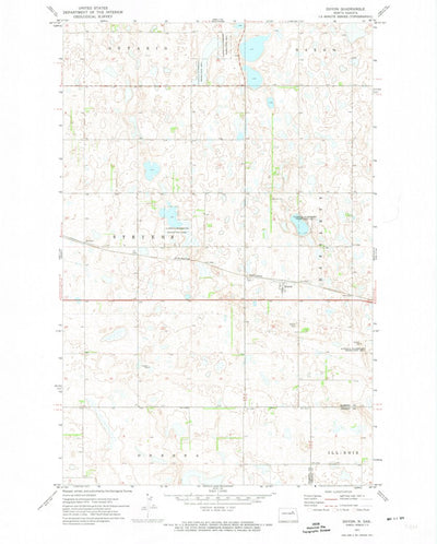 United States Geological Survey Doyon, ND (1971, 24000-Scale) digital map