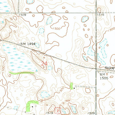 United States Geological Survey Doyon, ND (1971, 24000-Scale) digital map