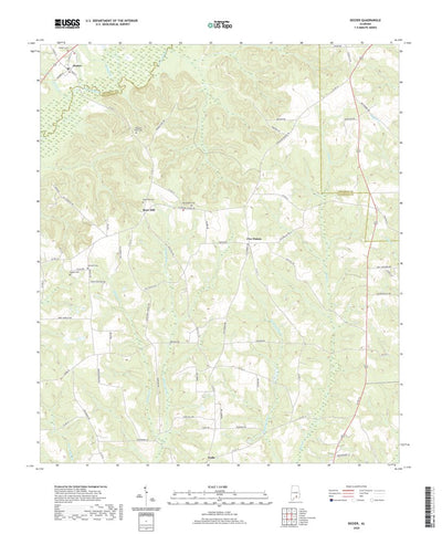 United States Geological Survey Dozier, AL (2020, 24000-Scale) digital map