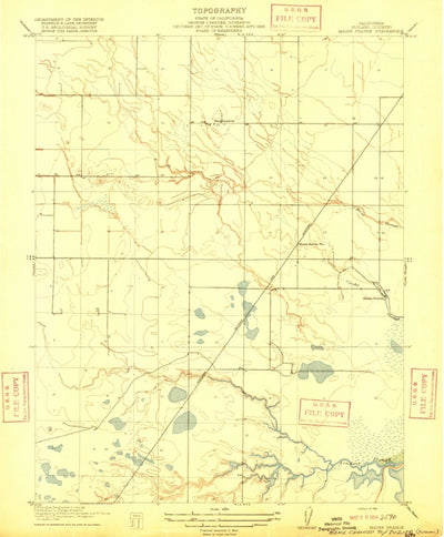 United States Geological Survey Dozier, CA (1916, 31680-Scale) digital map