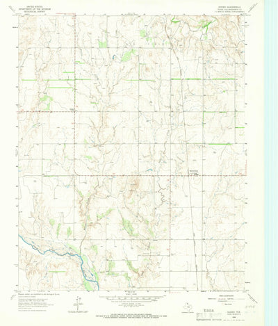 United States Geological Survey Dozier, TX (1964, 24000-Scale) digital map
