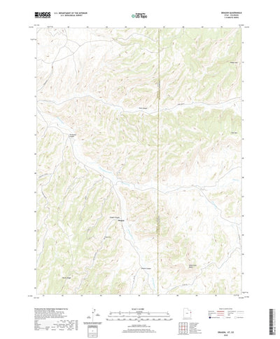United States Geological Survey Dragon, UT (2020, 24000-Scale) digital map