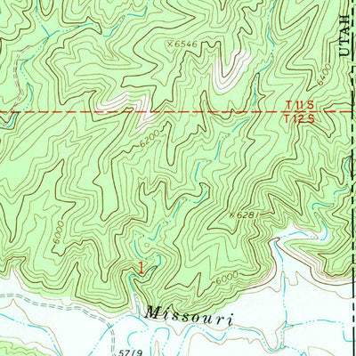 United States Geological Survey Dragon, UT-CO (1968, 24000-Scale) digital map