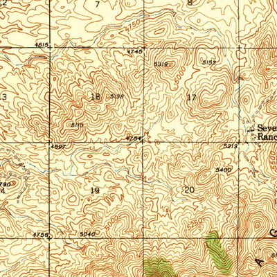 United States Geological Survey Dragoon, AZ (1943, 62500-Scale) digital map