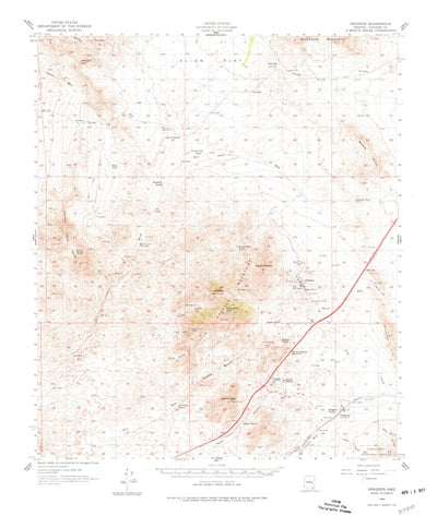 United States Geological Survey Dragoon, AZ (1958, 62500-Scale) digital map