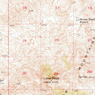 United States Geological Survey Dragoon, AZ (1958, 62500-Scale) digital map