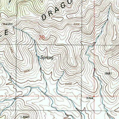 United States Geological Survey Dragoon, AZ (1996, 24000-Scale) digital map