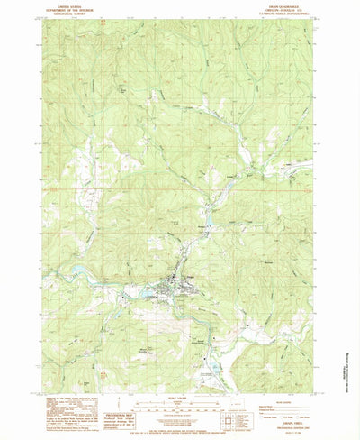 United States Geological Survey Drain, OR (1987, 24000-Scale) digital map