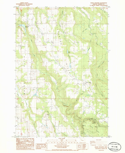 United States Geological Survey Drake Crossing, OR (1985, 24000-Scale) digital map