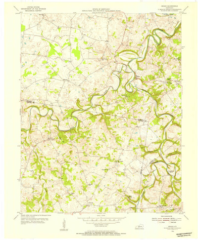 United States Geological Survey Drake, KY (1954, 24000-Scale) digital map