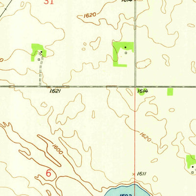 United States Geological Survey Drake, ND (1958, 24000-Scale) digital map