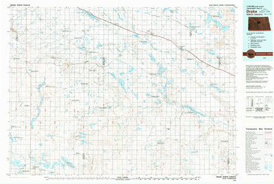 United States Geological Survey Drake, ND (1979, 100000-Scale) digital map