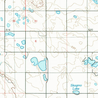 United States Geological Survey Drake, ND (1979, 100000-Scale) digital map